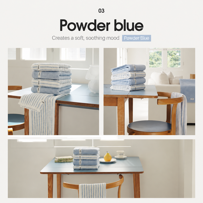 Eco Comfort 60s Combed Cotton Hotel Towel Set (10-Piece)