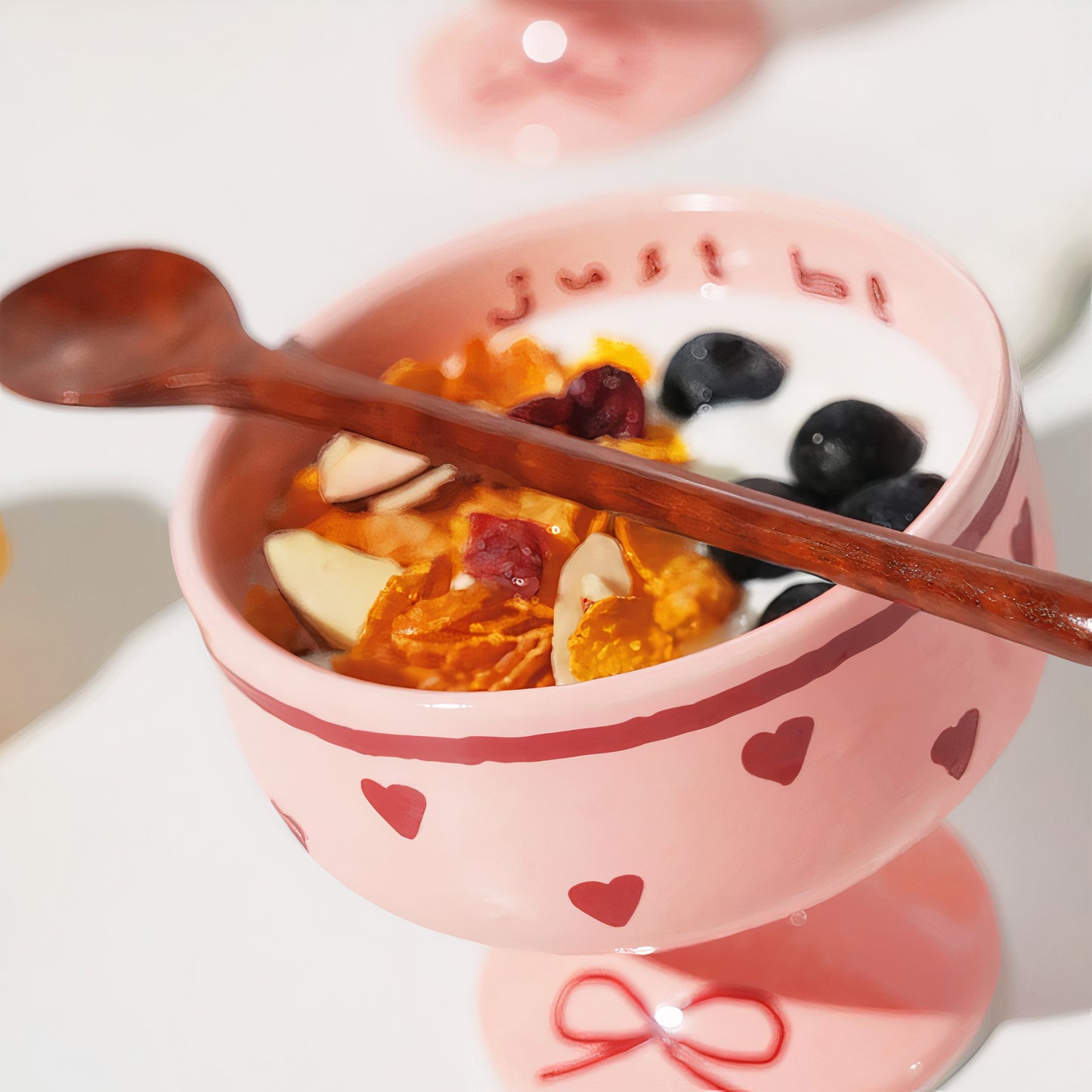 Pink Edition Ceramic “Just Be” Dessert Bowl Gift Set - image 7 of 10