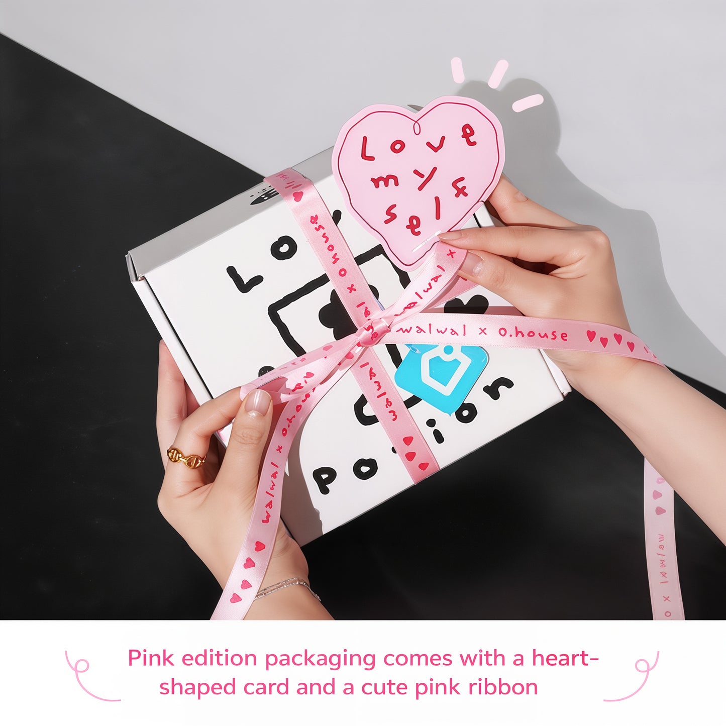 Pink Edition Ceramic Heart Cup and Plate Gift Set