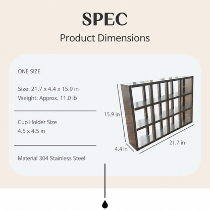 304 Stainless Steel Kitchen Cup Rack