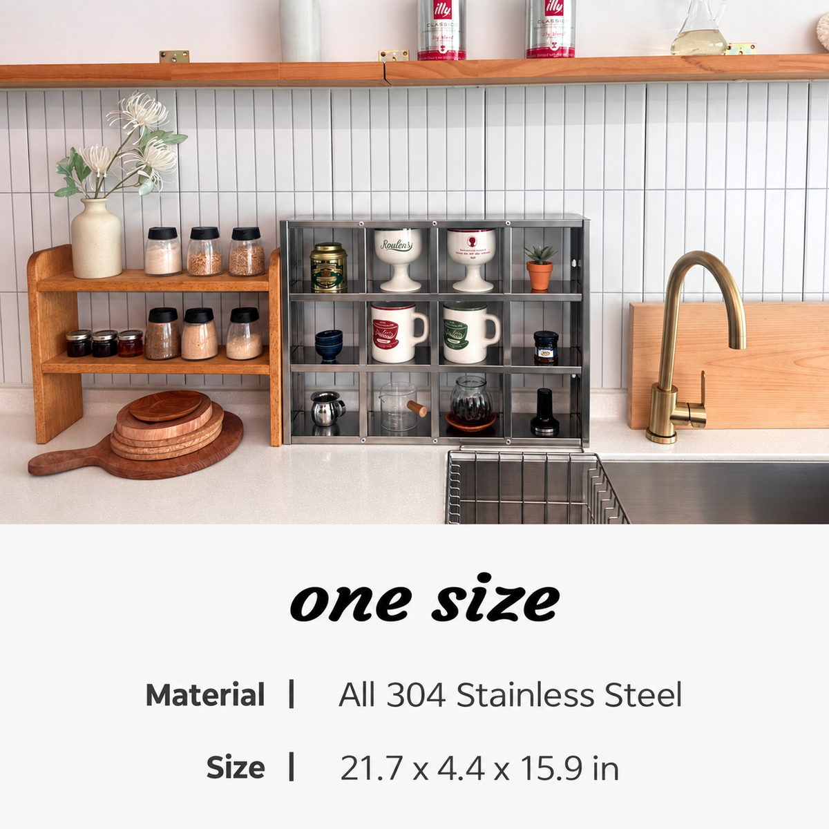 304 Stainless Steel Kitchen Cup Rack