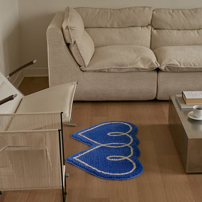 BWTZ Double Heart Accent Rug