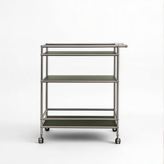 Mid-Century Modular 3-Tier Rolling Trolley