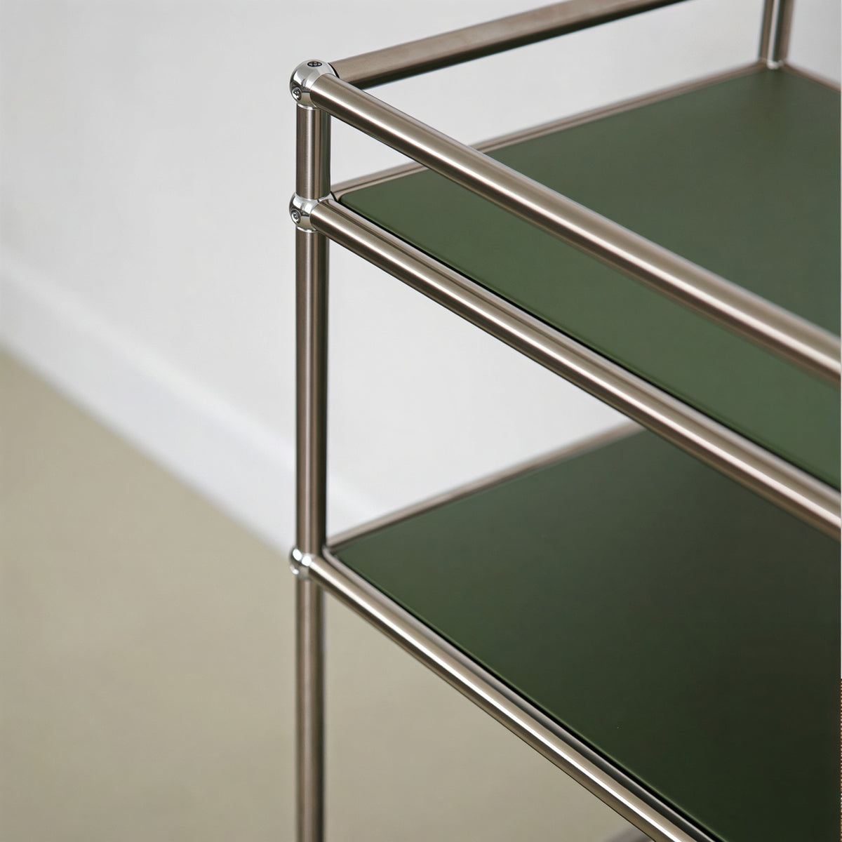 Mid-Century Modular 3-Tier Rolling Trolley