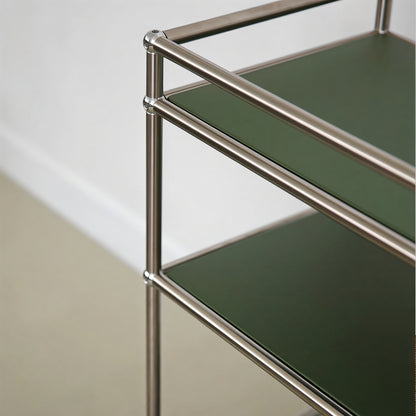 Mid-Century Modular 3-Tier Rolling Trolley