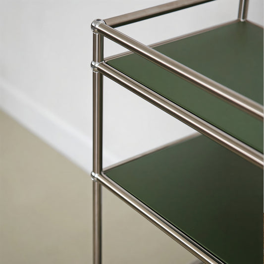 Mid-Century Modular 3-Tier Rolling Trolley