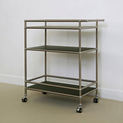 Mid-Century Modular 3-Tier Rolling Trolley