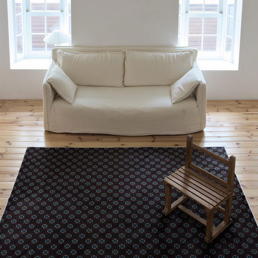 Hailey Brown Floral Rug