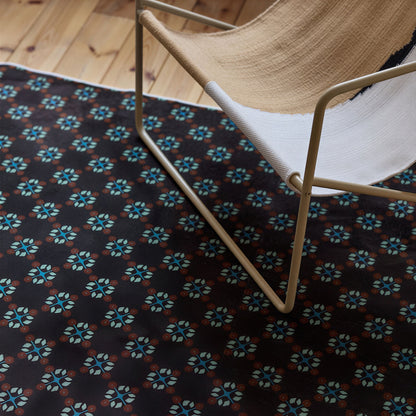 Hailey Brown Floral Rug