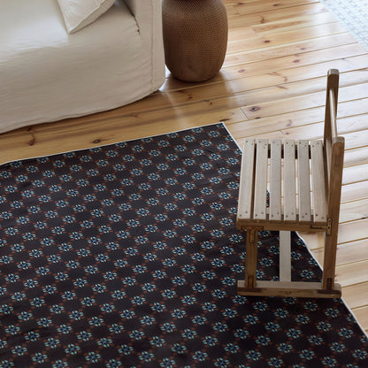 Hailey Brown Floral Rug