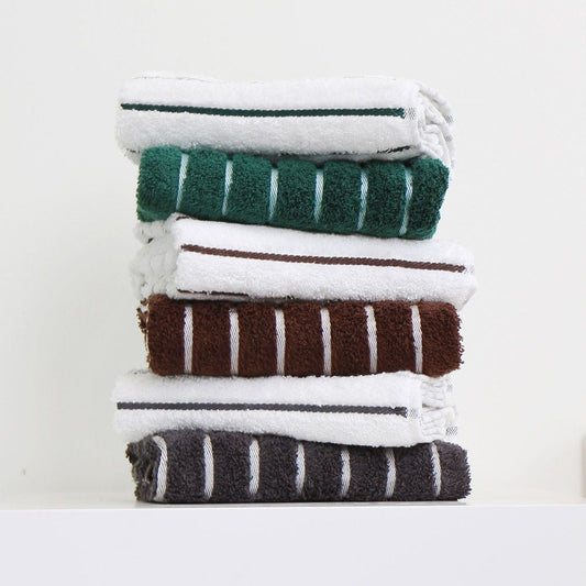 Lino Stripe Blended Yarn Towel (10-Pack)