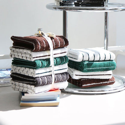 Lino Stripe Blended Yarn Towel (10-Pack)