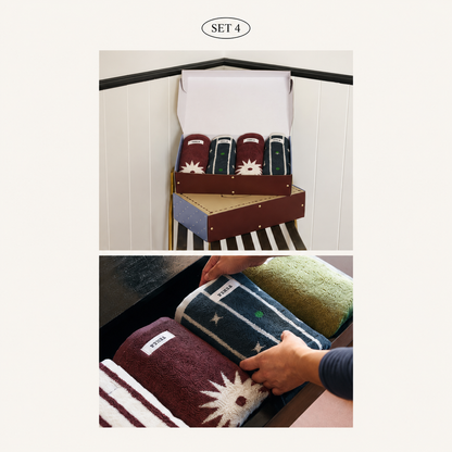 Nomia 40-Count Combed Cotton Face Towel Gift Set (4-Piece)
