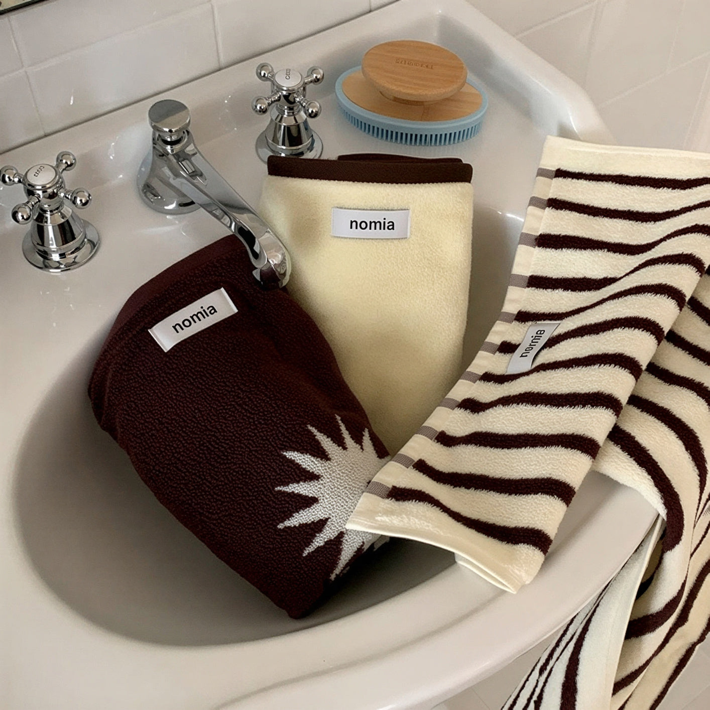 Nomia 40-Count Combed Cotton Face Towel Gift Set (4-Piece)