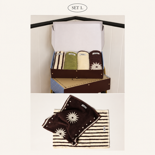 Nomia 40-Count Combed Cotton Face Towel Gift Set (4-Piece)