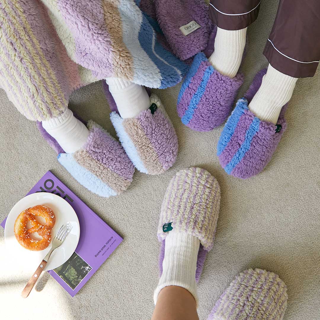 Fleece Wide Indoor Slippers