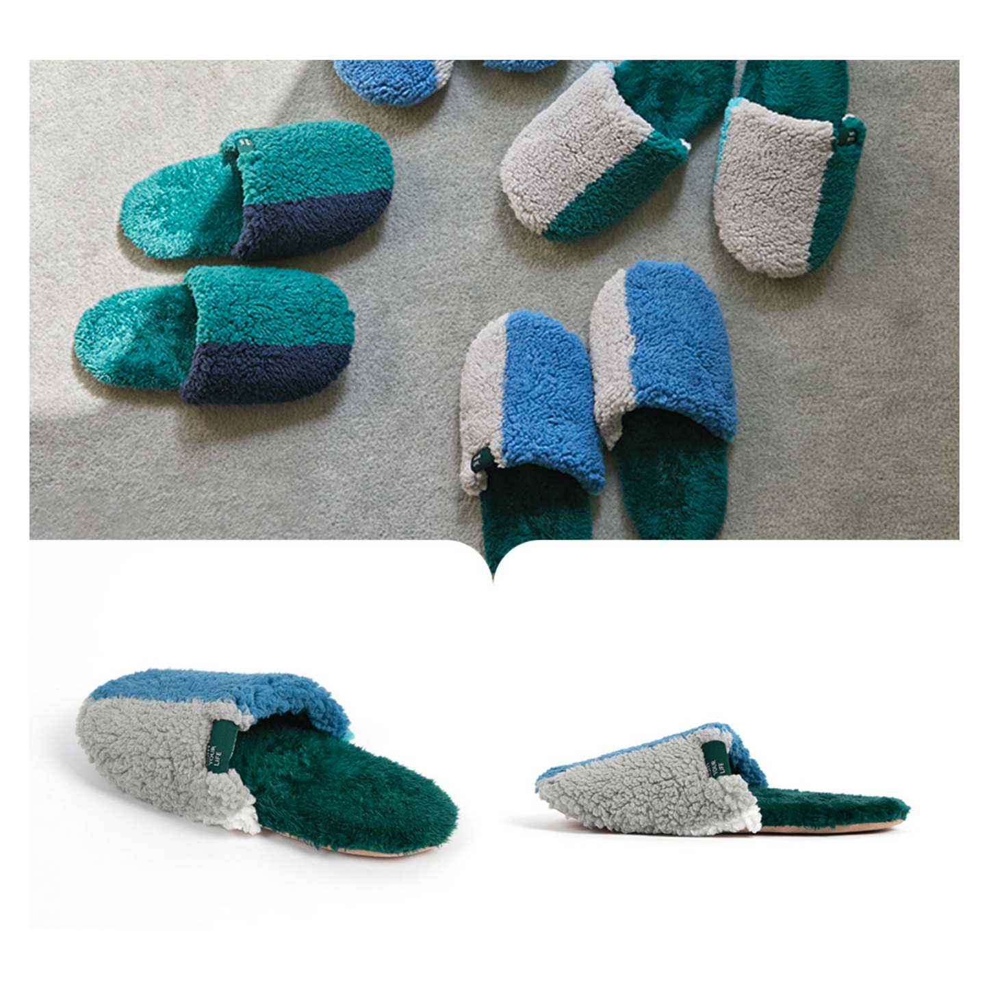 Fleece Wide Indoor Slippers