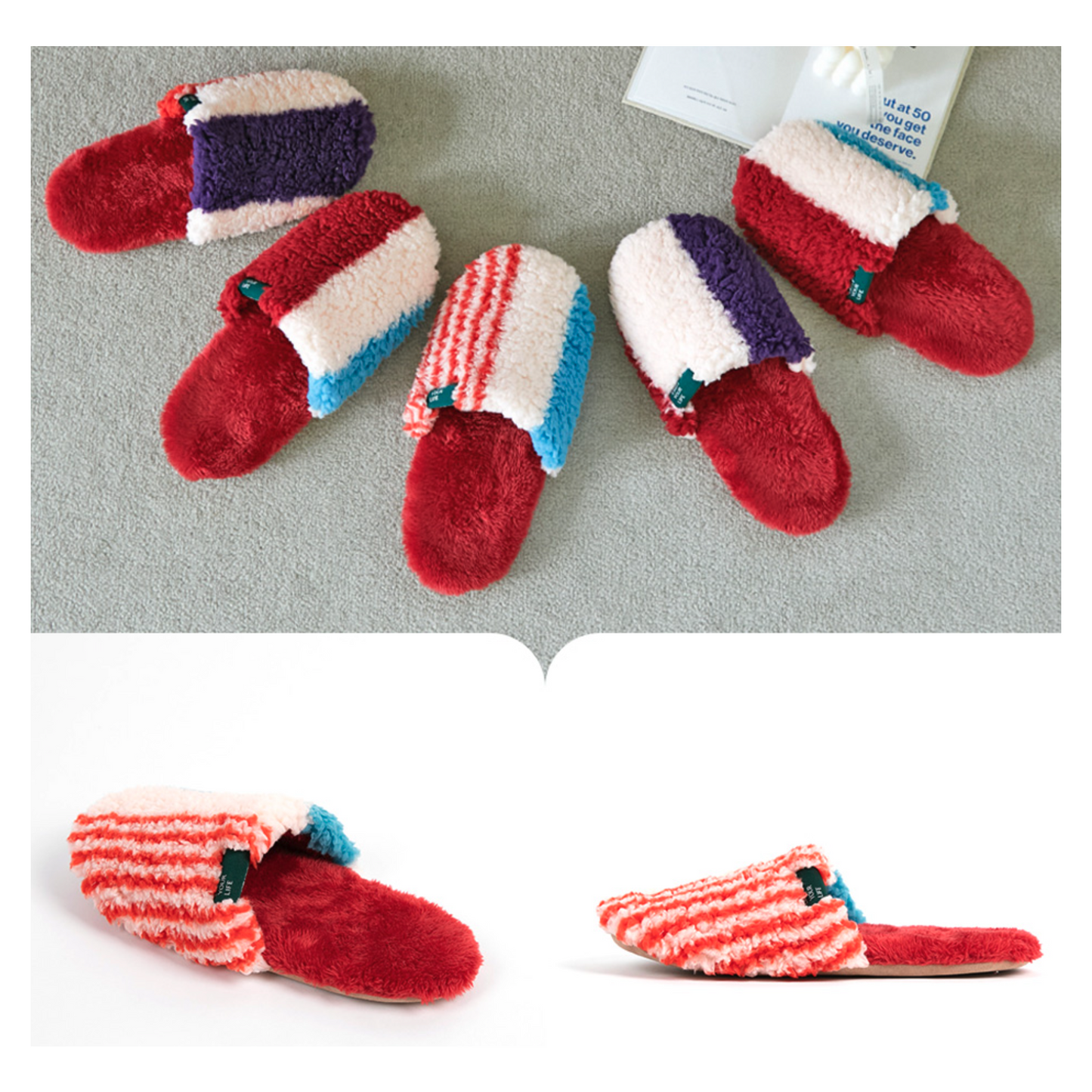 Fleece Wide Indoor Slippers