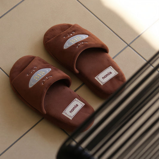 Nomia Antique Room Brown Memory Foam Indoor Slippers