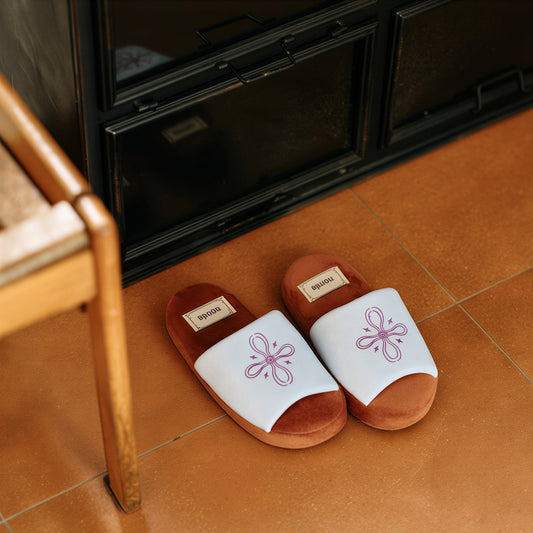 Nomia Orchid Aqua Memory Foam Indoor Slippers