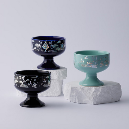 Tiger Inlay Pattern Ceramic Goblet