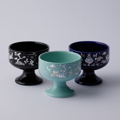 Tiger Inlay Pattern Ceramic Goblet