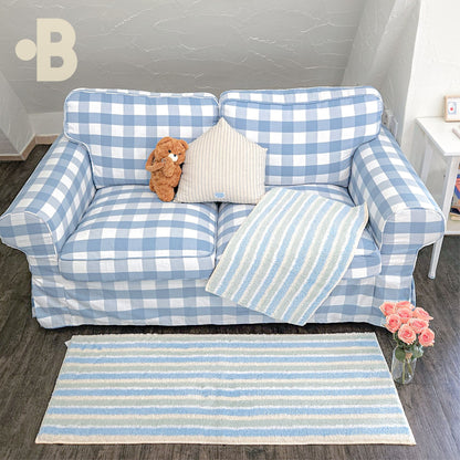 Apple Green Sherbet Tufted Rug - lifestyle