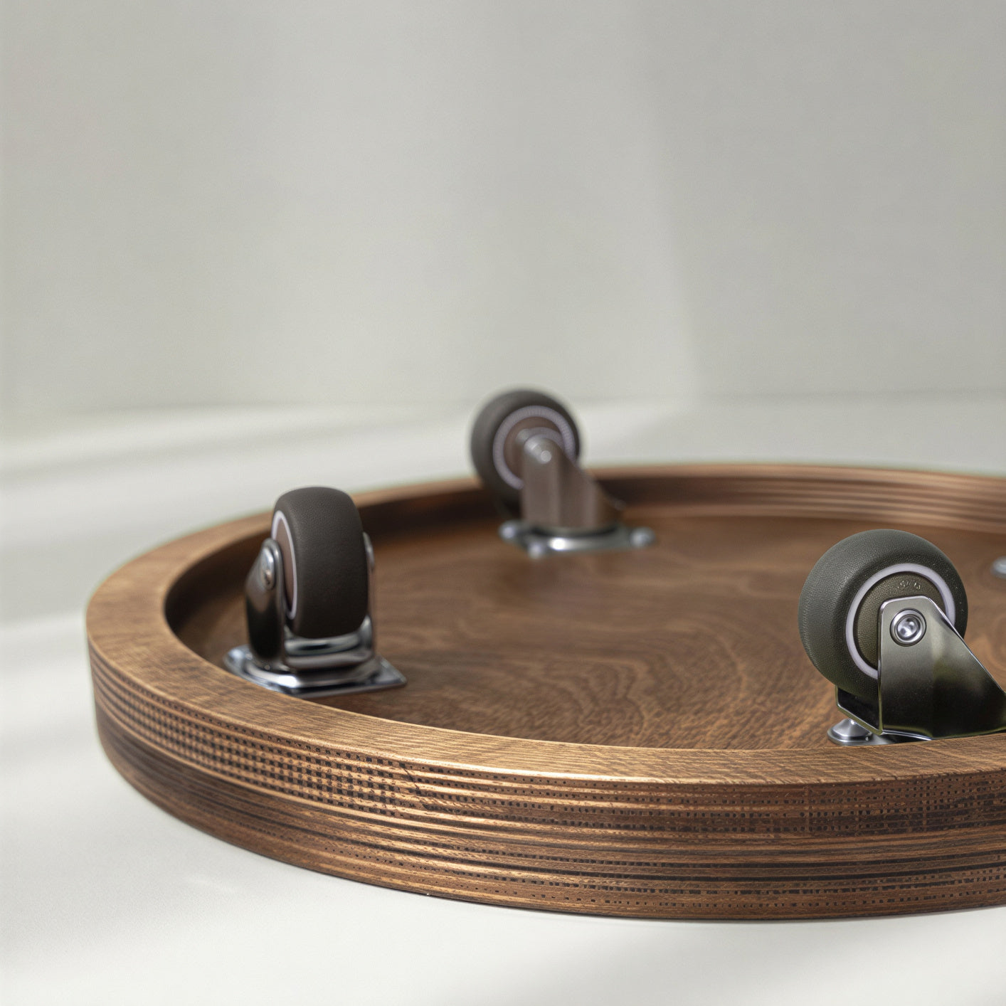 Wood Rolling Plant Caddy