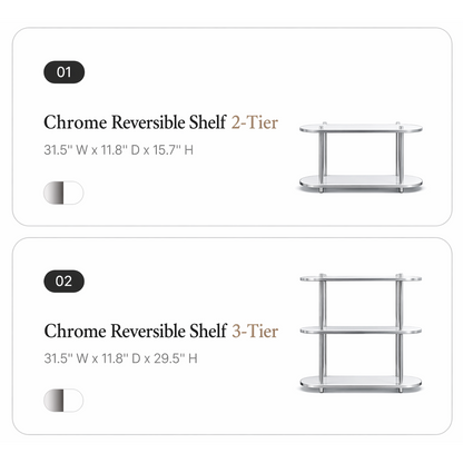 Urban Chrome Reversible Shelf