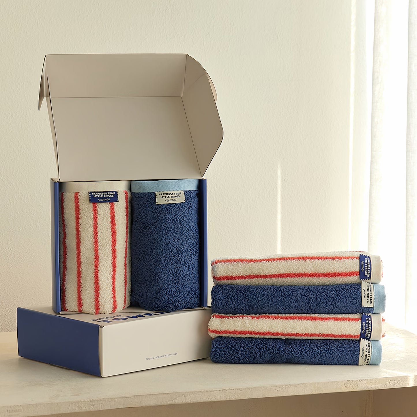 Striped + Solid Hand Towels – The Ice Cream Duo