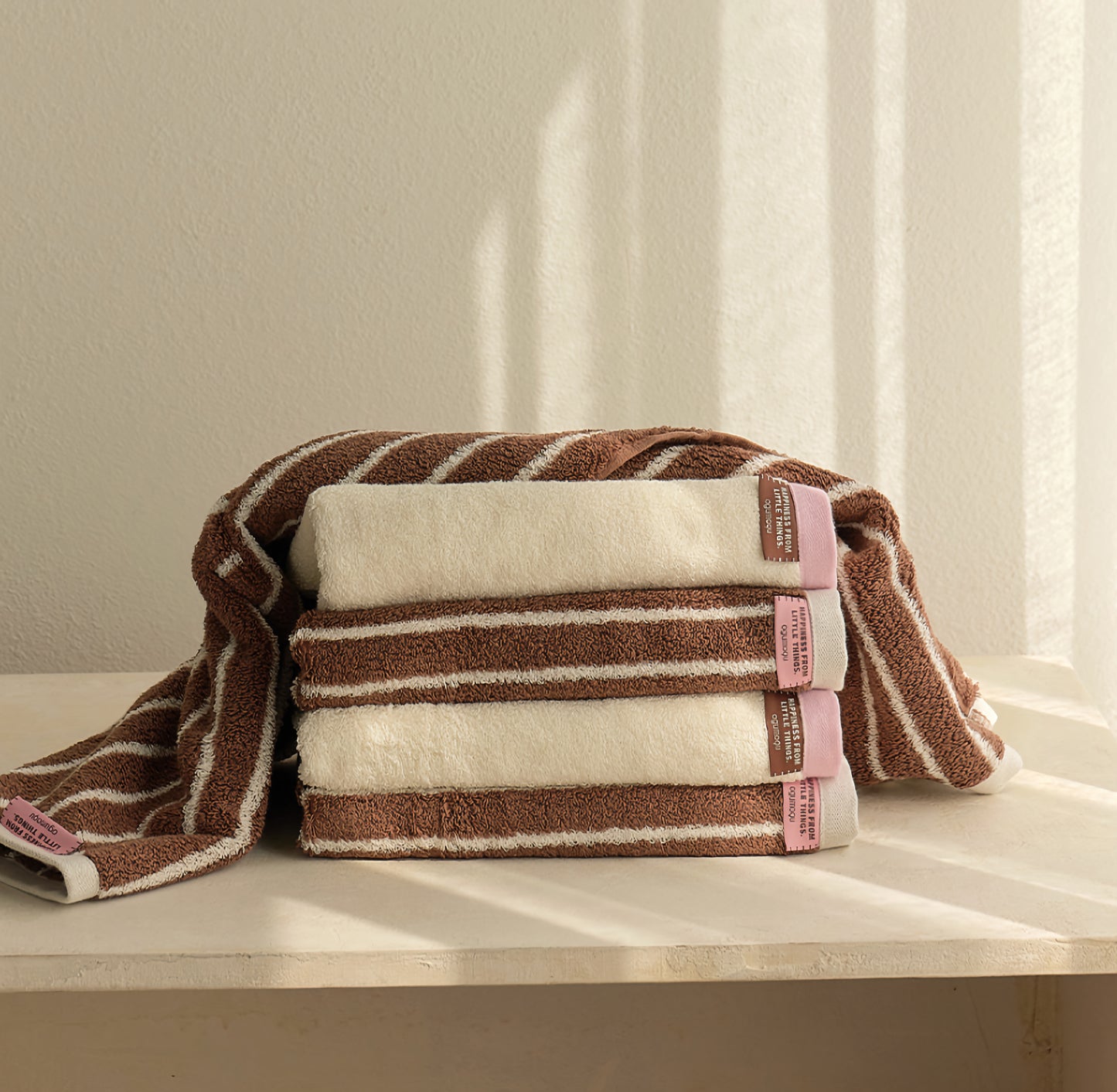 Striped + Solid Hand Towels – The Ice Cream Duo