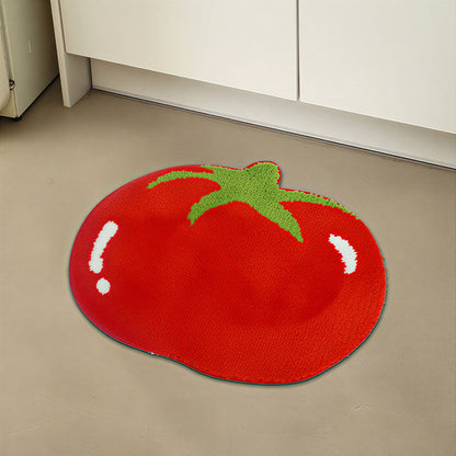 Tomato Tufted Accent Rug