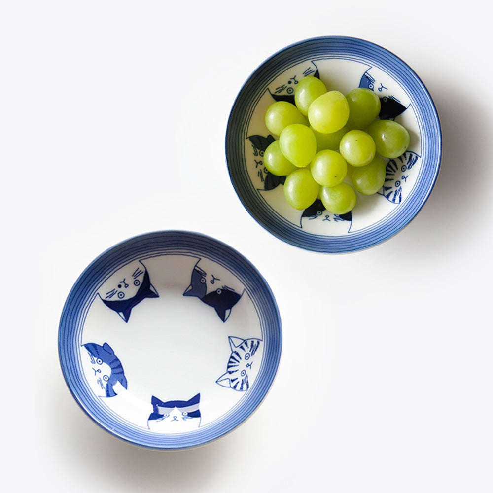 Cutie Neko Bowl Plate (2-Piece)