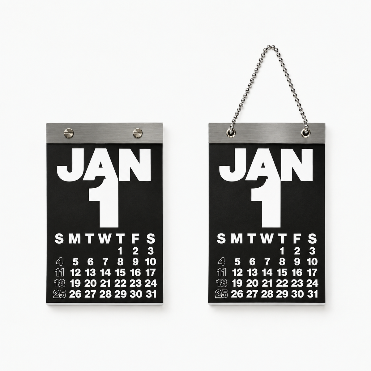 2027 Industrial Metal Tear-Off Calendar