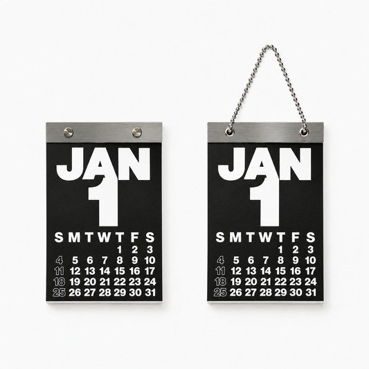 2027 Industrial Metal Tear-Off Calendar