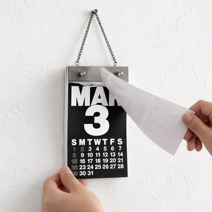 2027 Industrial Metal Tear-Off Calendar
