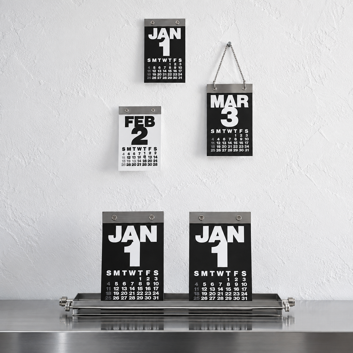 2027 Industrial Metal Tear-Off Calendar