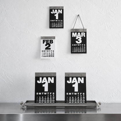 2027 Industrial Metal Tear-Off Calendar