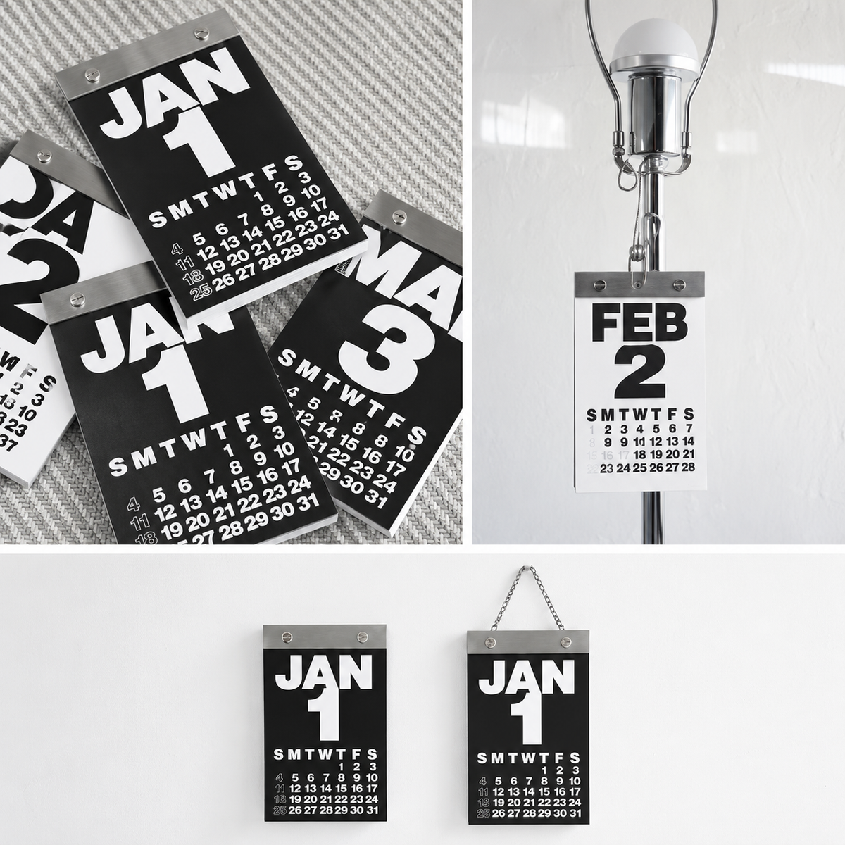 2027 Industrial Metal Tear-Off Calendar