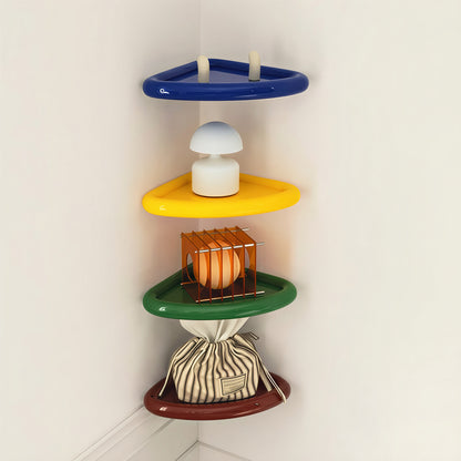 No-Drill Colorful Corner Shelf