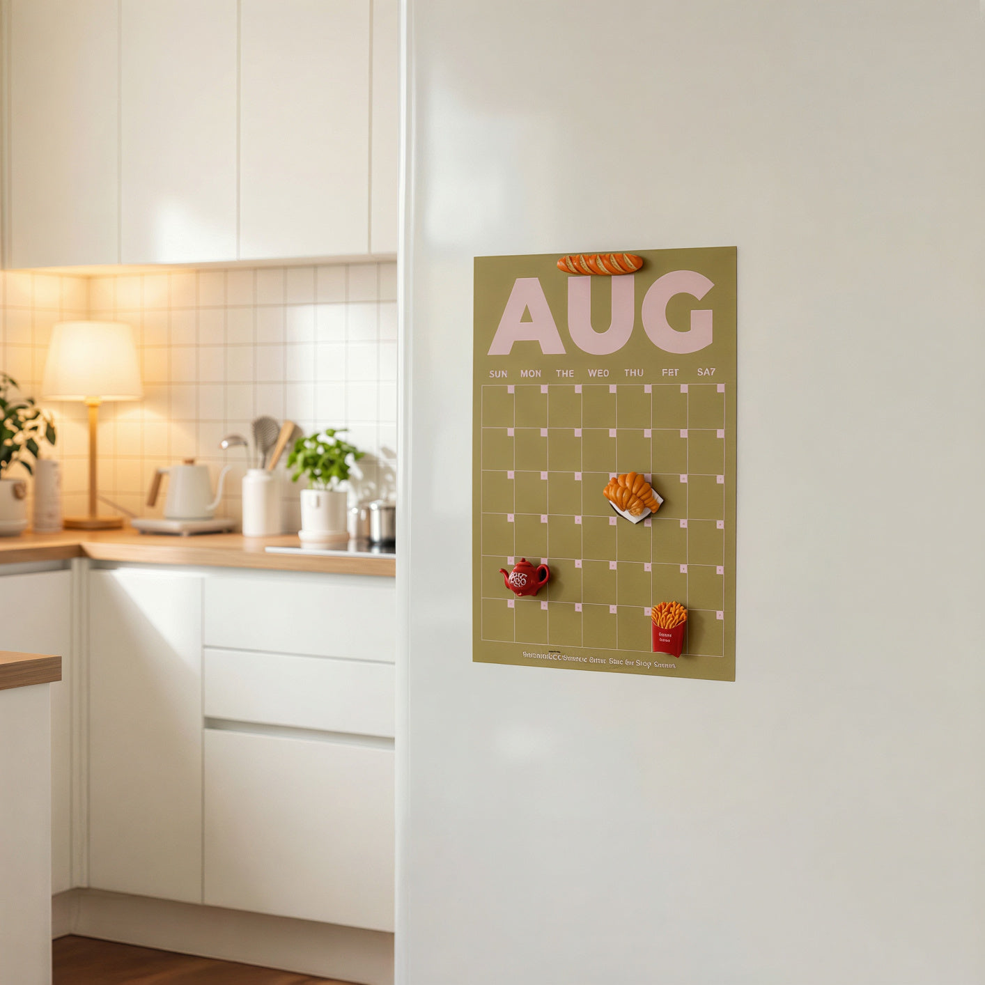 Color Block Perpetual Wall Calendar