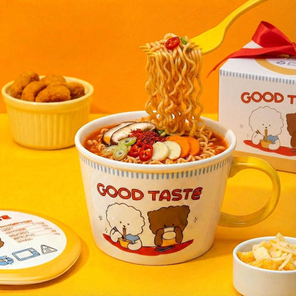 Bichon & Poodle Noodle Mug Bowl - lifestyle