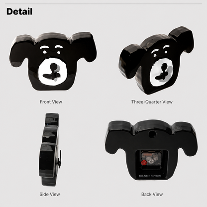 INAPSQUARE Dog Wall & Table Clock B