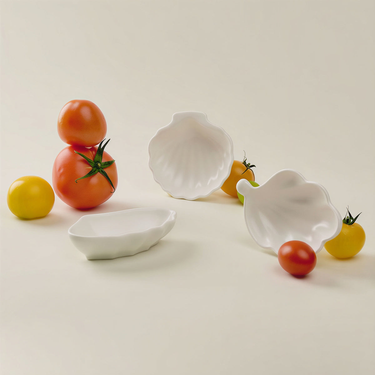 Seashell Ceramic Sauce Dish Set