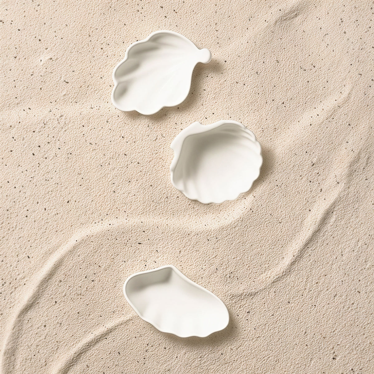 Seashell Ceramic Sauce Dish Set