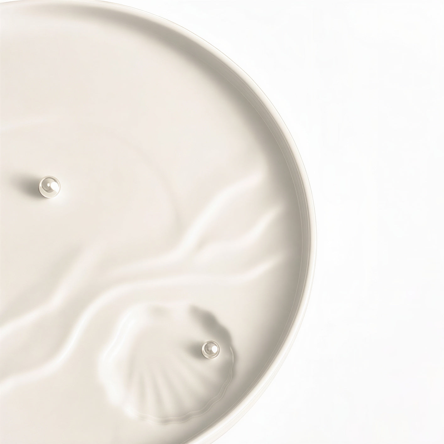 Soft tide collection Gyeol Shell Ceramic Plate