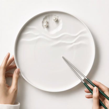 Soft tide collection Gyeol Shell Ceramic Plate