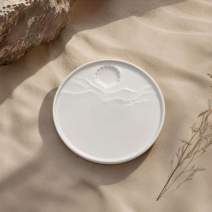Soft tide collection Gyeol Shell Ceramic Plate