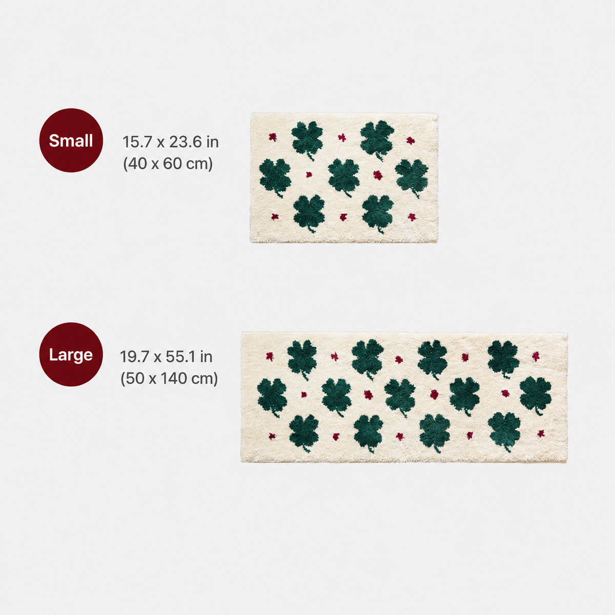 Clover Cream Mini Rug