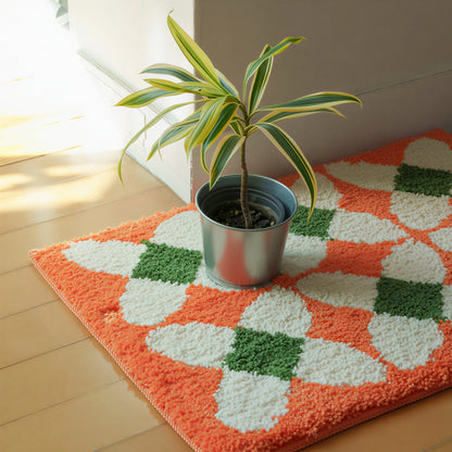 Tangerine Diamond Mini Rug